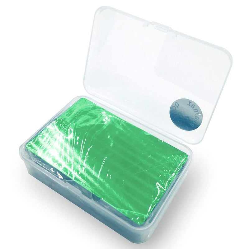 Ebamaz 100PCS Aluminum Alloy Metal Card Plate 3.4 X2.13X0.008 inch for Laser Engrave (Green, Blank,Thin) - Image 2